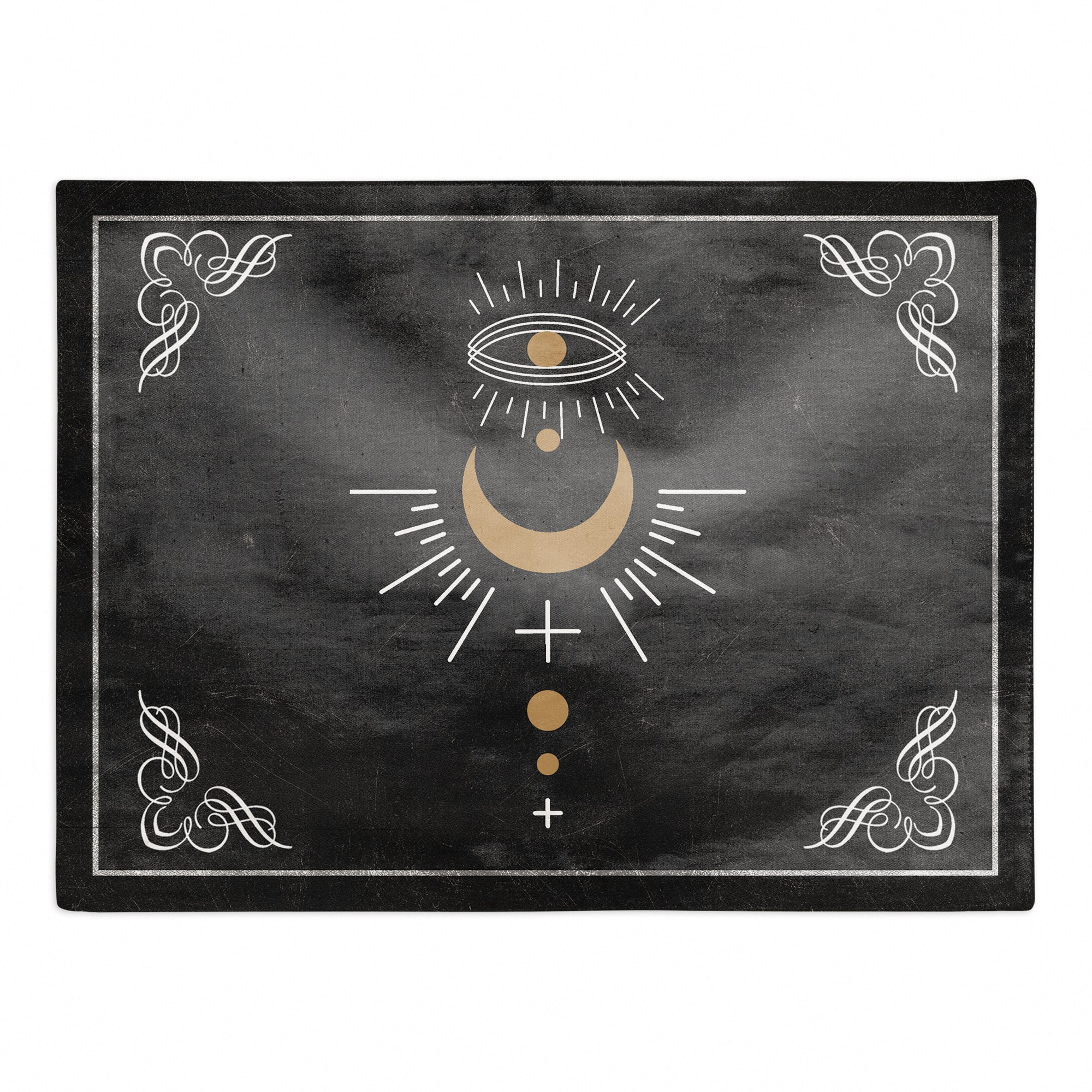 Eye Moon Boarder 4 18" x 14" Poly Twill Placemat